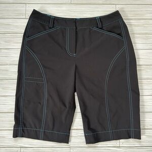 Annika Cutter & Buck Black Shorts with Blue Accents